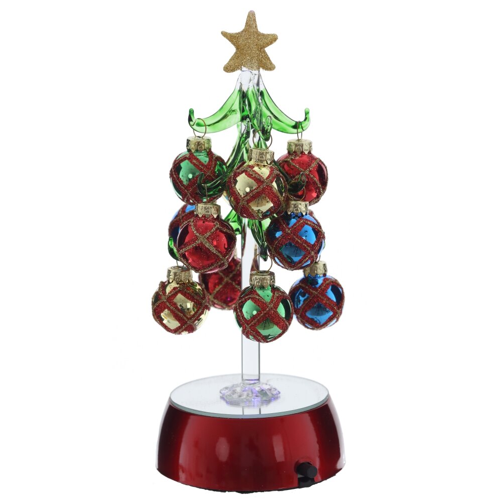 Изделие декоративное "Ёлка" с подсветкой (AAx3 н/п), L8,5 W8,5 H20 см оптом Купить Изделие декоративное "Ёлка" с подсветкой (AAx3 н/п), L8,5 W8,5 H20 см оптом