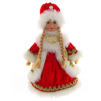 Снегурочка (с ёмкостью д/подарков), L20 W20 H33 см оптом