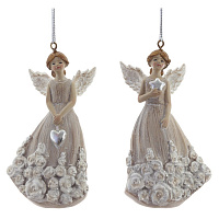 Фигурка декоративная подвесная "Ангел",   L5 W3,5 H9,5 см, 2в. оптом