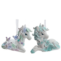 Фигурка декоративная подвесная "Лошадка", L7 W2,5 H6 см, 2в. оптом