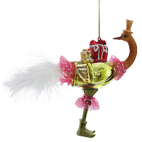 Украшение новогоднее "Страус", L10 W5 H15 см оптом