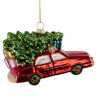 Украшение новогоднее "Машина", L12 W5 H7,5 см оптом