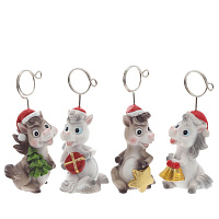 Держатель для визитки "Лошадка", L4,5 W4 H10 см, 4в. оптом