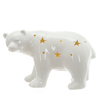 Фигурка декоративная "Медведь" с подсветкой (2хLR44), L17 W8 H11 см оптом