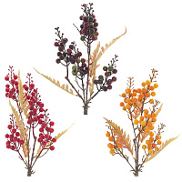 Ветка искусственная "Рябина", L23 W18 H44 см, 3в. оптом