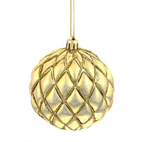 Украшение новогоднее Шар "Золотая сетка", D8 см, L8 W8 H9 см оптом