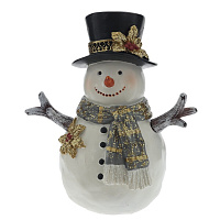 Фигурка декоративная "Снеговик", L13 W8,5 H15,5 см оптом