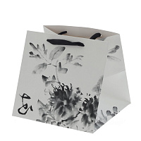 Пакет подарочный S (бумага 250г/м2, блок 10шт), L25 W25 H24 см оптом