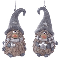 Фигурка декоративная подвесная "Гном",  L5,5 W5 H10 см, 2в. оптом