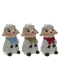 Фигурка декоративная "Овечка", 3в., L4,5 W4,5 H7 см, 3в. оптом