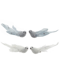 Фигурка декоративная "Птичка", L15 W4 H4,5 см, 4в. оптом