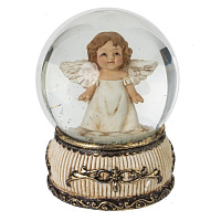 Фигурка декор в стекл шаре "Ангел", D 6.5 см, L6,5 W6,5 H9 см оптом