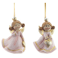 Фигурка декоративная подвесная "Ангел",   L5 W4,5 H7 см, 2в. оптом