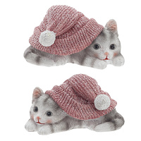 Фигурка декоративная "Котенок", L10 W6,5 H5,5 см, 2в. оптом