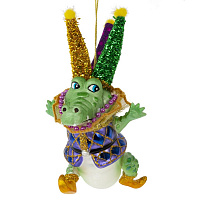 Украшение новогоднее "Крокодил", L12,5 W8,5 H15 см оптом