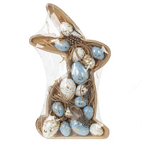 Набор из 16-ти изделий декоративных подвесных "Яйцо" (4*6, 3*4), L21 W34,5 H4,5 см оптом