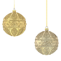 Украшение новогоднее Шар "Царская держава", D 10 см, L10 W10 H10 см, 2 в. оптом