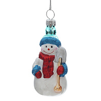Украшение новогоднее "Снеговик", L4 W3,5 H9,5 см оптом