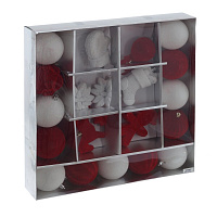 Набор из 20шт Украшение новогоднее "Шар", L40 W8 H40 см оптом