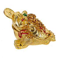 Шкатулка "Денежная лягушка", L8 W6,5 H3,5 см оптом
