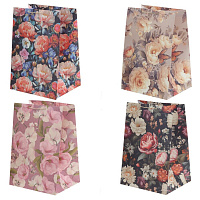 Пакет подарочный (бумага 210г/м2, блок микс 12шт), L36,5 W30 H54 см, 4в. оптом