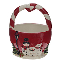 Конфетница "Снеговик", L15,5 W15,5 H19 оптом