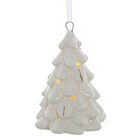 Фигурка декоративная подвесная "Елочка" с подсветкой (2хLR44), L5,5 W5,5 H8 см оптом