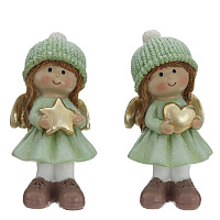 Фигурка декоративная "Ангел", L4,5 W4,5 H9,5 см, 2в. оптом