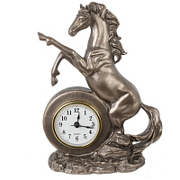 Фигурка декоративная "Лошадь" с часами (AAAx1 н/п), L16 W7,5 H23 см оптом