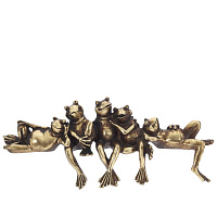 Фигурка декоративная "Лягушки", L28 W6 H10,5 см оптом