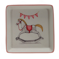 Блюдо"Лошадка", L12 W12 H2 см оптом