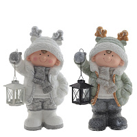 Фигурка декоративная "Мальчик", L26 W19 H40 см, 2в. оптом