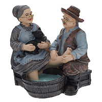 Фигурка декоративная "Бабушка с дедушкой", L11,5 W9 H12 см оптом