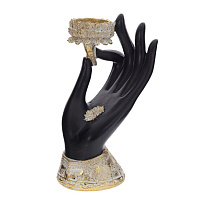 Фигурка декоративная "Рука" с подсвечником, L12 W9 H17 см оптом