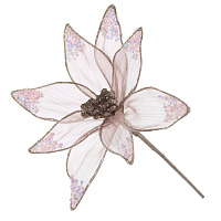 Цветок искусственный "Пуансеттия", L20 W20 H36 см оптом