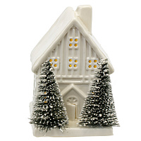 Фигурка декоративная с подсветкой "Домик", L6 W7,5 H9 см, LR44 2 шт. оптом