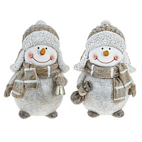 Фигурка декоративная "Снеговик", L7 W6 H11 см, 2в. оптом