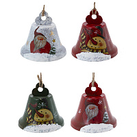 Изделие декоративное подвесное "Колокольчик",L8 W8 H7,5 см, 4в. оптом