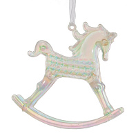 Украшение новогоднее "Лошадка", L11 W3 H10 см оптом