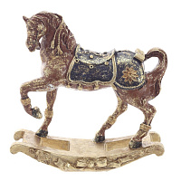 Фигурка декоративная "Лошадка-качалка", L16 W5,5 H16,5 см оптом