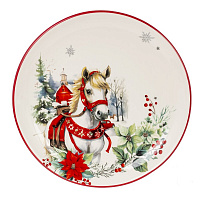 Тарелка "Лошадь", L25,5 W25,5 H2,5 см оптом