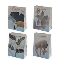 Пакет подарочный S (бумага 210г/м2, блок микс 12шт), L17,5 W8,5 H23,5 см, 4в. оптом