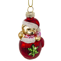 Украшение новогоднее "Варежка с мишкой", L4 W3 H9 см оптом