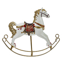 Фигурка декоративная "Лошадка-качалка", L27 W6 H22 см оптом
