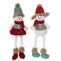 Игрушка набивная "Снеговик", L17 W11 H53/29 см, 2в. оптом