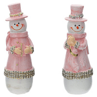 Фигурка декоративная "Снеговик", L4 W3,5 H11 см, 2в. оптом