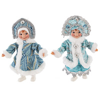 Игрушка набивная "Снегурочка", L13 W5 H20 см, 2в. оптом