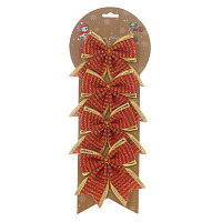 Набор из 4шт Изделие декоративное "Бант", L13,5 W1,5 H35,5 см оптом
