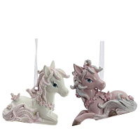 Фигурка декоративная подвесная "Лошадка",  L7 W2,5 H6 см, 2в. оптом