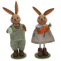 Фигурка декоративная "Зайка" (блок 12шт), L7 W4,5 H16 см, 2в. оптом